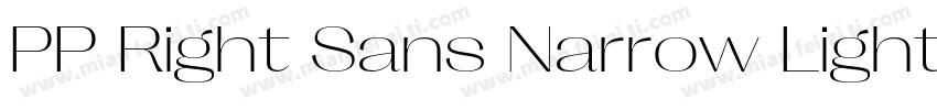 PP Right Sans Narrow Light字体转换